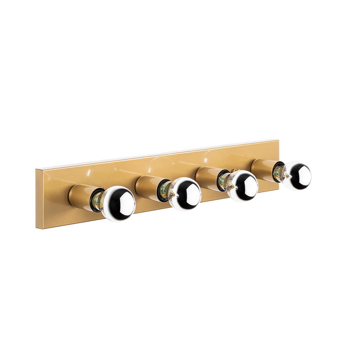 Opviq Mirro - 12242 Lámpara de pared dorada con tapa de cristal Opviq Mirro - 12242 Lámpara de pared dorada con tapa de cristal